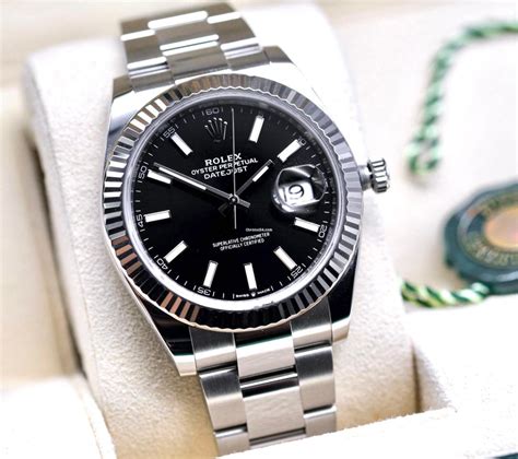 rolex datejust black.dial|rolex datejust 41mm black face.